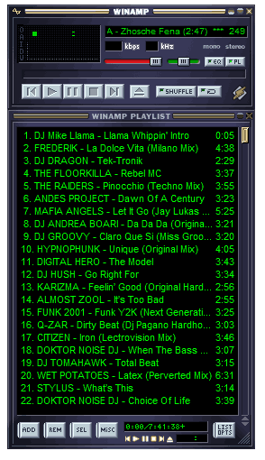 Скриншот winamp